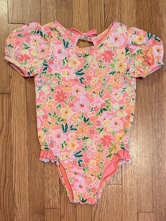 Cynthia Rowley Other - Cynthia Rowley Coral Pink Floral Baby One-Piece